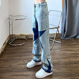 High Street Fashion Brand Washed Worn Jeans