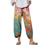 Bamboo Spring Loose Fashion Digital Printing Casual Summer Pants