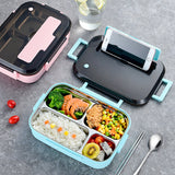 Four-compartment Lunch Box With Compartments For Students And Office Workers