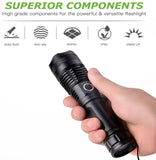 Strong Light LED Telescopic Zoom USB Charging Outdoor Searchlight Flashlight