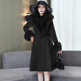 Double-sided Woolen Coat Women's Korean-style Thickened