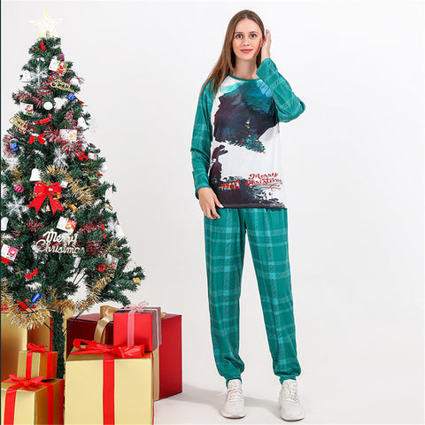 Family Baby Boys Girls Ladies Men Christmas Dinosaur Pajama Set