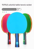 Colorful Pure Wood Single Racket Cover Professional High Elastic Long Handle Horizontal