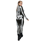 Halloween Skeleton 3D Digital Printing Shaping Jumpsuit