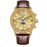 Stylish And Versatile Automatic Mechanical Leather Watch