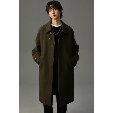 Winter Double-sided Woolen Coat Men