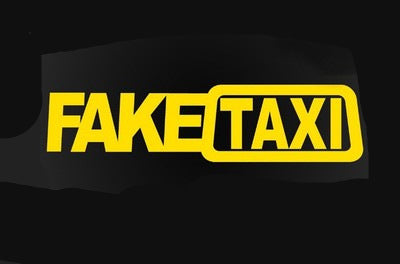 Fake Taxi Drifting Sign Funny Car Sticker