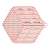 Pet feeding device dog lick pad