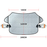 Car front windshield light-proof mat