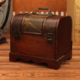 Jewelry Box Desktop Treasure Box Antique Wooden Storage Box