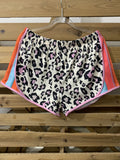 Women's Leopard Print Stitching Shorts