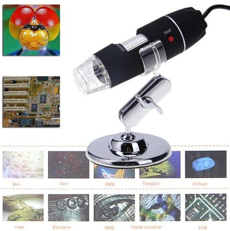 PORTABLE USB DIGITAL ELECTRONIC MICROSCOPE 8 LED MAGNIFIER 1000X VIDEO CAMERA REPAIR TOOL USB GADGET