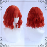 Chic Short Curly Wig With Air Bangs