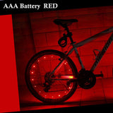 Mountain bike spoke lights