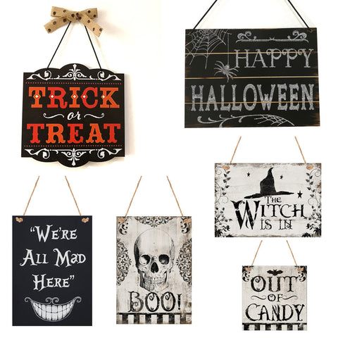 Halloween decoration hanging board