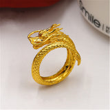 Dragon and phoenix lovers ring