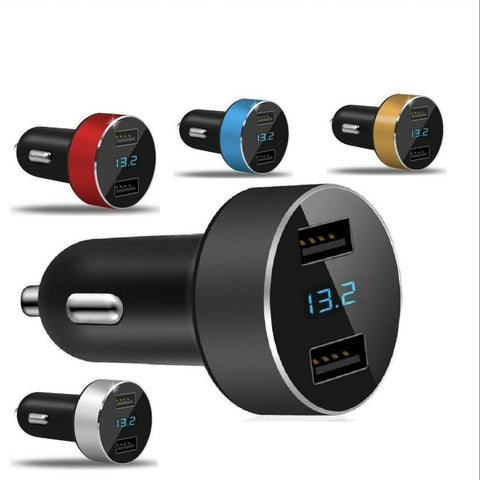 LED digital display car charger