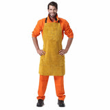 Brown Leather Breast Apron Wear Resistance Cut Insulation For Electric Welding Operation