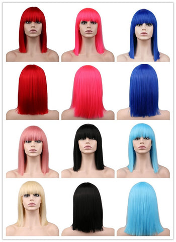 European and American anime color hair Cospoay wig