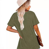 Fashion Letter Print T-shirt Women's Clothing