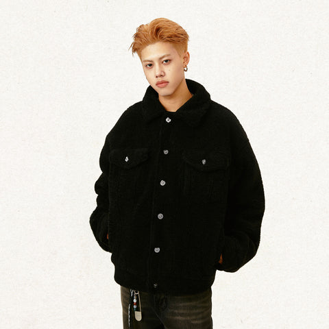 Street Lamb Wool Cotton Coat Jacket