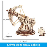 Robotime ROKR Siege Heavy Ballista 3D Wooden Puzzle War Game Assembly Toys Gifts for Children Boys Kids KW401 Dropshipping