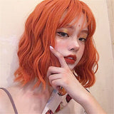 Air bangs chemical fiber wig headgear