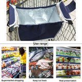 Supermarket trolley insulated shopping bag