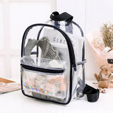 Transparent waterproof PVC children's backpack schoolbag