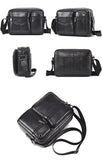 Genuine Leather Men's Shoulder Messenger Bag Large Capacity