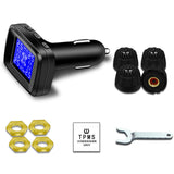 Tire Pressure Monitoring System Automotive Universal Wireless Solar Tire Pressure Monitor External Tire Pressure Detector