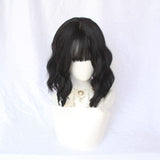 Chic Short Curly Wig With Air Bangs