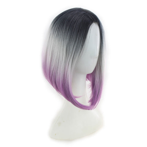 Three-color gradient mid-centre ladies wig cover