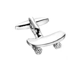 Spot Skateboard Cufflinks 3D Metal Men's Cufflinks