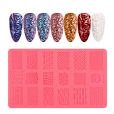 Web celebrity hot style Silicone Manicure Printing Template