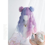 Harajuku Soft Girl Lolita Wig Candy Color Lolita Long Curly Hair