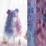 Harajuku Soft Girl Lolita Wig Candy Color Lolita Long Curly Hair