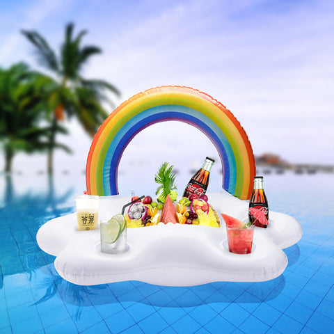 Water Inflatable Rainbow Toy Cup Holder