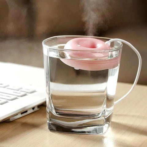 Mini Portable Donut USB Air Humidifier Purifier