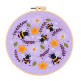 Bee Embroidered Diy Material Bag