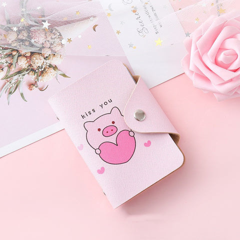 Pink Pig Card Bag