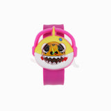 Cartoon Animal Kindergarten Pupils Children's Toy Watch Quartz Silicone Snap Ring Pointer Snap Watch