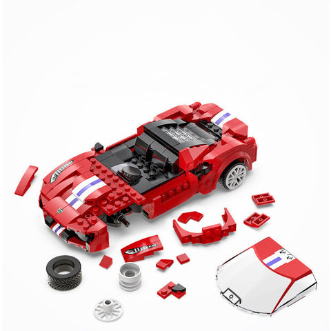 Blue Phantom App Programming Remote Control Sports Car Boy Fights Inserting Building Block Toys