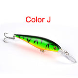 10 Style Minnow Fishing Lures Laser Hard Artificial Bait 3D Eyes 11cm 10g Fishing Wobblers Crankbait Minnows 6