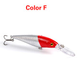 10 Style Minnow Fishing Lures Laser Hard Artificial Bait 3D Eyes 11cm 10g Fishing Wobblers Crankbait Minnows 6