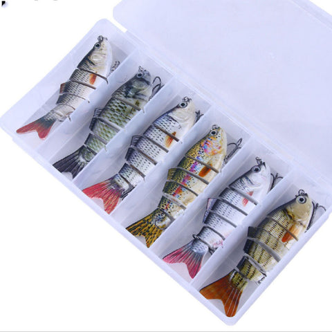 Full Swimming Layer Multi Section Bait 10Cm  18G Road Sub Bait Plastic Bionic Bait 12 Color