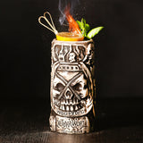 Skull Cup Pirates Of The Caribbean Tiki Hawaii Cocktail Cup Ceramic Cup Totem Cup Bar Tiki Cup