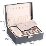 New Double-Layer Pu Leather Watch Jewelry Box