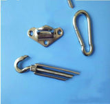 8Pcs Stainless Steel Sun Sail Shade Shade Canopy Fixing Fittings Accessory Kit Safety Sun Canopy Fixing Fittings