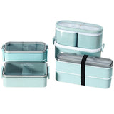 Lunch Box Wheat Straw Bento Box Microwaveable Plastic